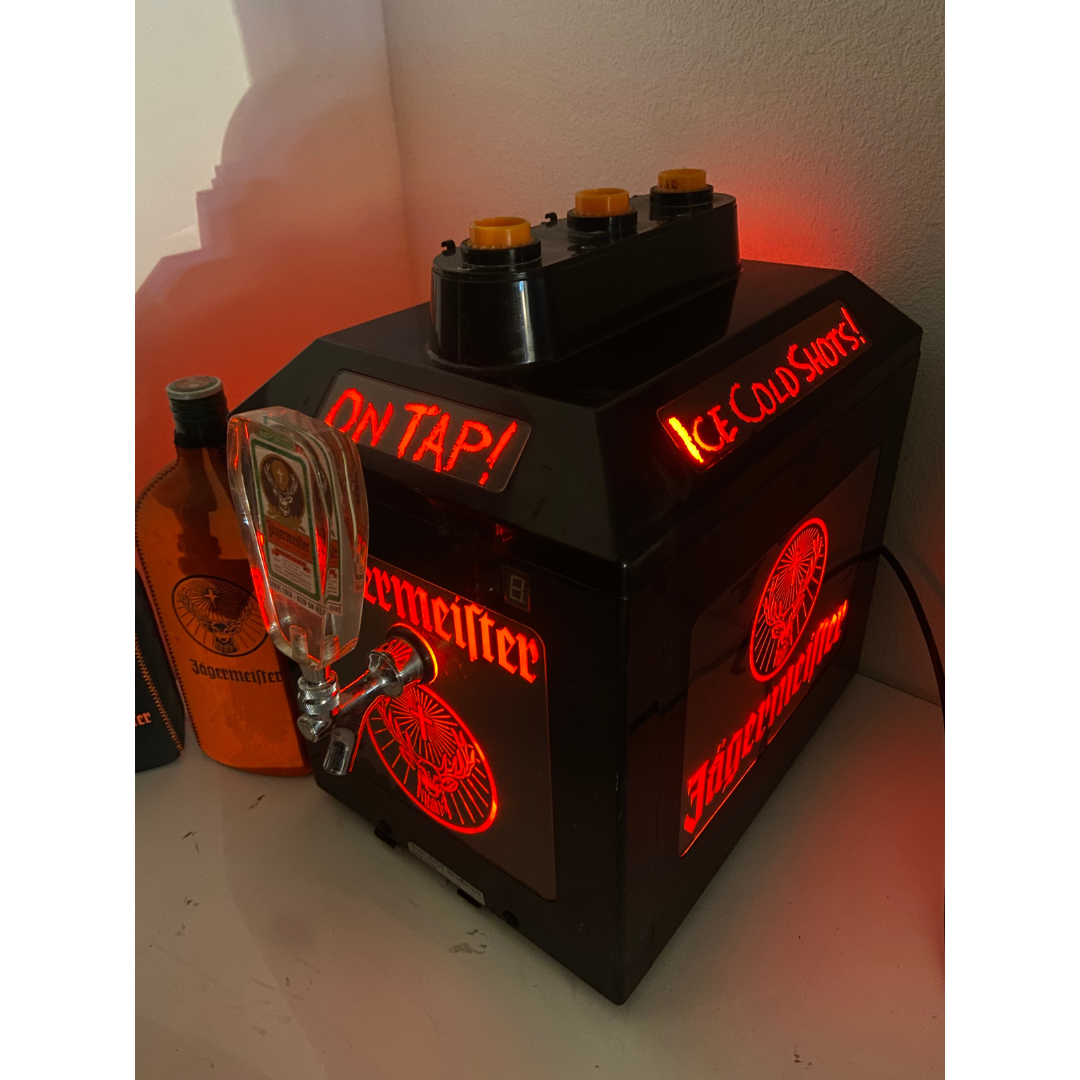 Rare! 3 Bottle Jägermeister Ice Cold Shots On Tap Dispenser