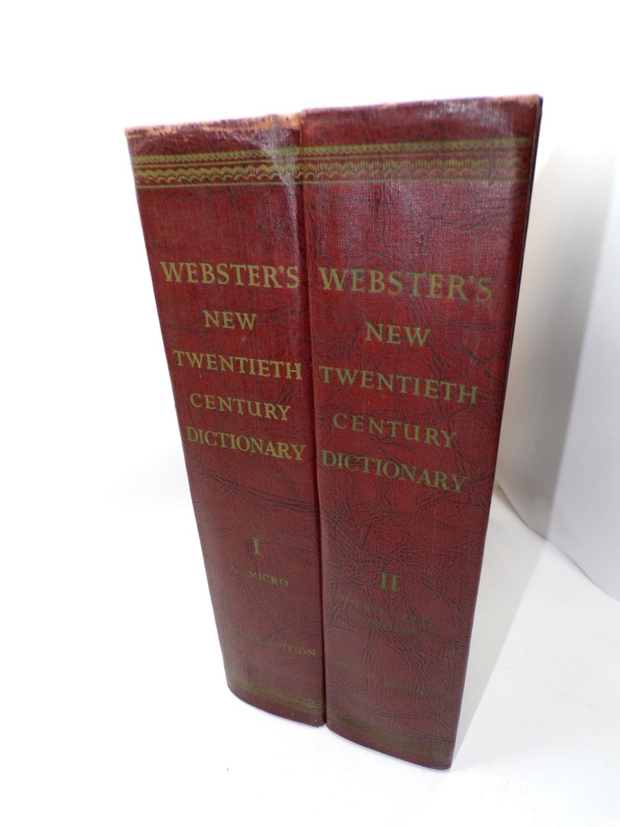 Webster’sNewTwentiethCenturyDictionary Websters New Twentieth Century Dictionary Unabridged 2nd Edition