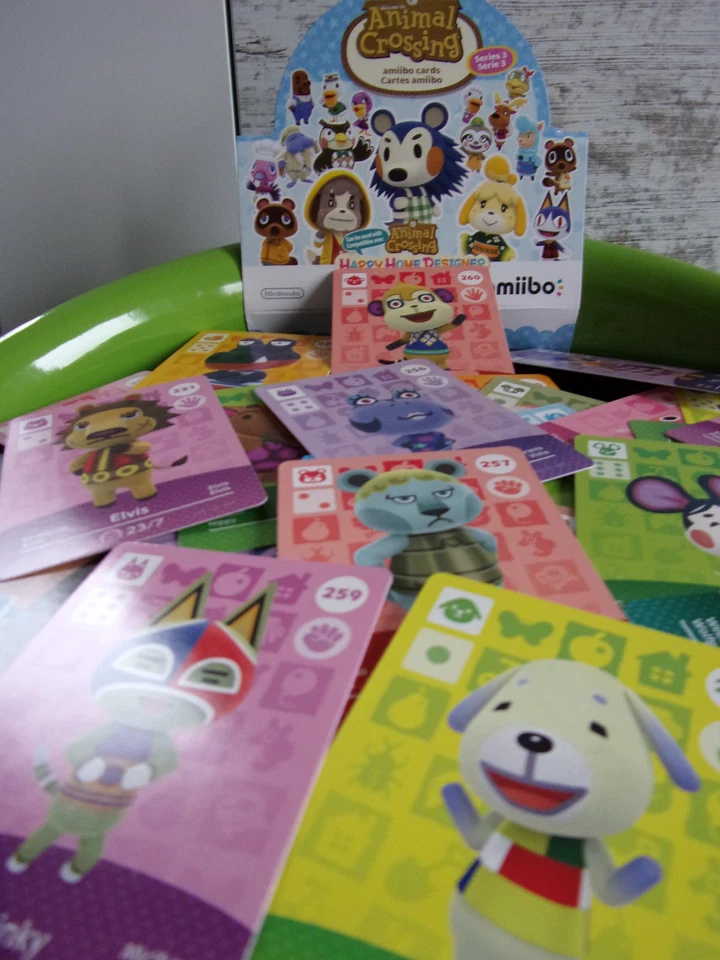 Nintendo amiibo Animal Crossing serie 3 carte 218-260 a scelta - nuove