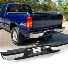 Rear Bumper Step Bumper For 1999-2006 Chevy Silverado Gmc Sierra 1500 Chrome