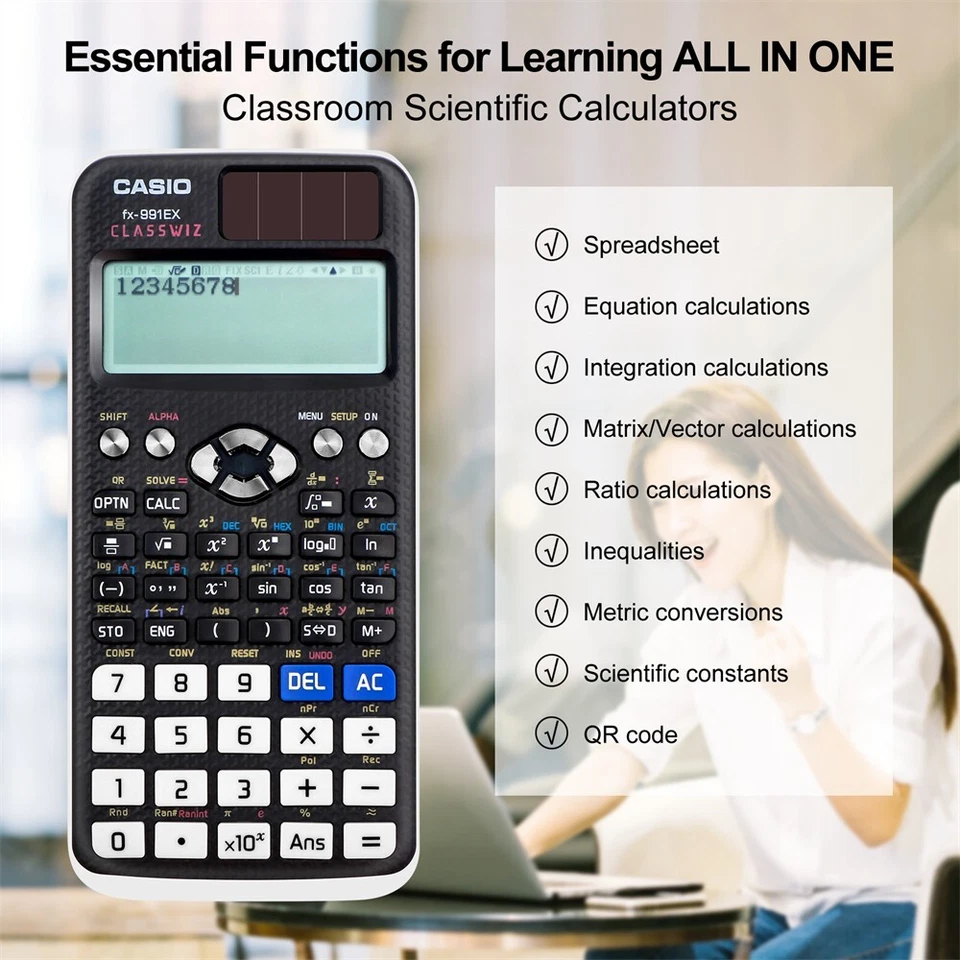 FX991EX Advanced Multi-function Scientific Calculator for School Work Office - Image 4 of 4