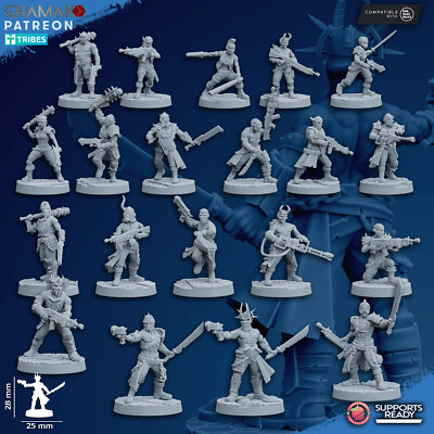 20x Traitor Cultists Ghamak für Chaos CSM Space Marine Kultisten Tabletop Sci-Fi