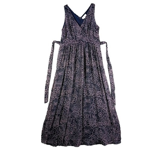 mossimo halter dress Royal Blue & Black Geometric Print Size XXL Machine Cool iron