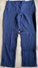 Chico s So Slimming Juliet Slim Leg Women s 10 Ankle Pants Navy NWT Stretch