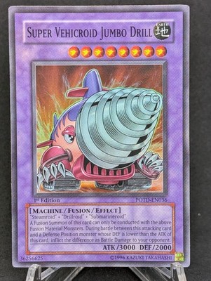Super Vehicroid Jumbo Drill - Super Rare POTD-EN036 - LP- - YuGiOh