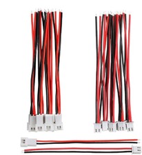 10 Pairs 1.25 mm JST 2 Pin Micro Electrical Male and Female Connector Plug wi...