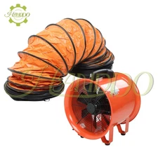 10" Extractor Fan Blower Portable 33ft Duct Hose Ventilator 320W 1520CFM 3300RPM