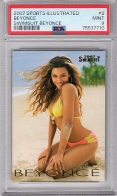 BEYONCE KNOWLES 2007 SPORTS ILLUSTRATED SWIMSUIT ROOKIE RC #8 PSA 9 MINT RARE!