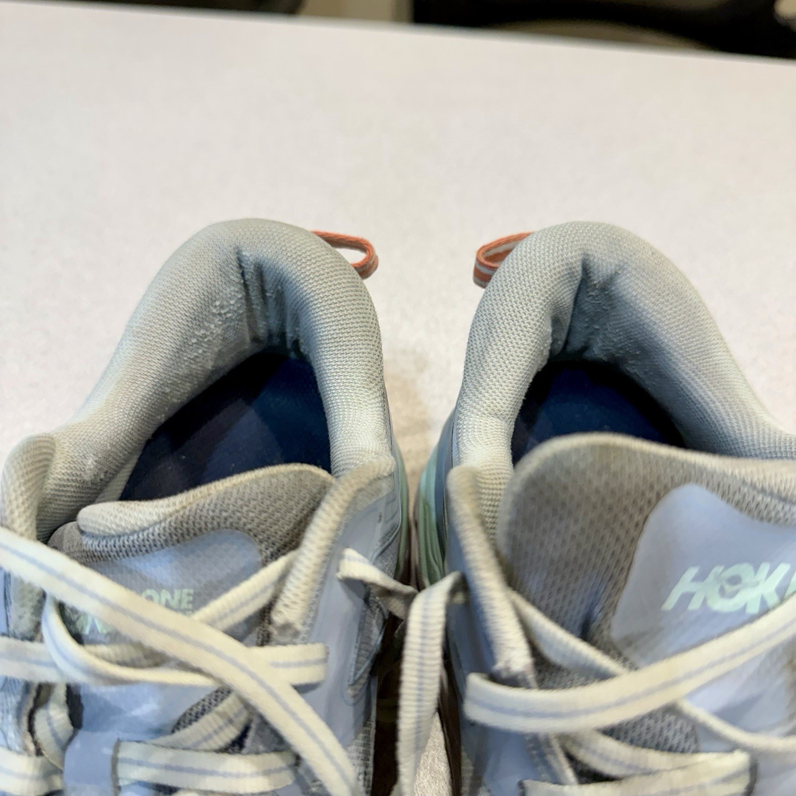 Hoka One One Bondi 7 Light Blue Green Running Shoes F27221L Women's Size 9 thumbnail 7