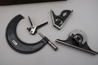 F Vintage Moore & Wright Precision Tool Set – Wooden Case – Sheffield England