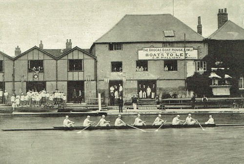 Eton College The Eton Eight Rowing Team Brocas Boat House 1895 Photo Article