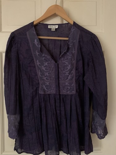 Coldwater Creek Plus Size 1X 18 Knit Sleeveless Sweater Purple Eggplant