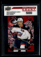 2025-26 Upper Deck Series 1 Population Count 500 #PC-19 Sean Monahan