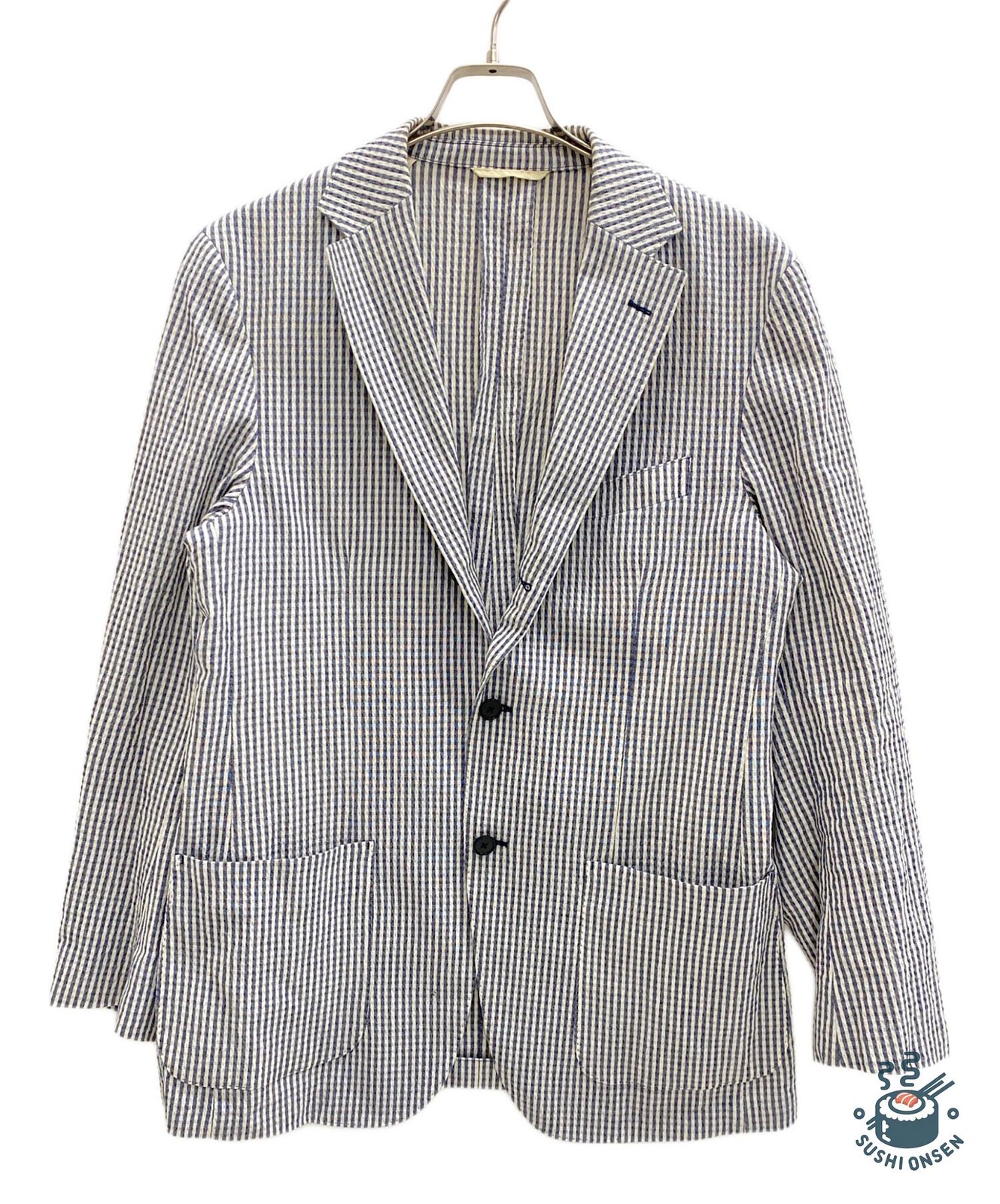 UNIVERSAL LANGUAGE tailored jacket Size: LL Blue … - image 1