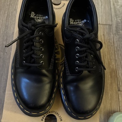 8053 Leather Platforms Casual Shoes In Black