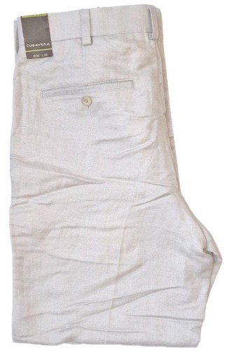 Cubavera New Mens Natural Linen Chino Pants Size 30 Waist $70 Retail - Picture 2 of 4