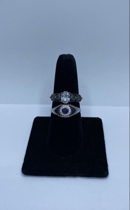 Sterling Silver Assorted Ring/Earring/Necklace Pe… - image 6