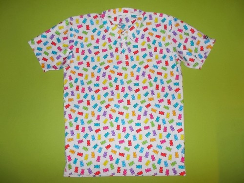 POLO Shirt SHAW GOLF Limited Edition GUMMY BEARS (L) PERFECT GOLF Tennis Loud - Picture 2 of 5