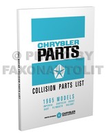 1965 Chrysler KöRper Teile Buch 300 300L Neu Yorker Newport Imperial Katalog