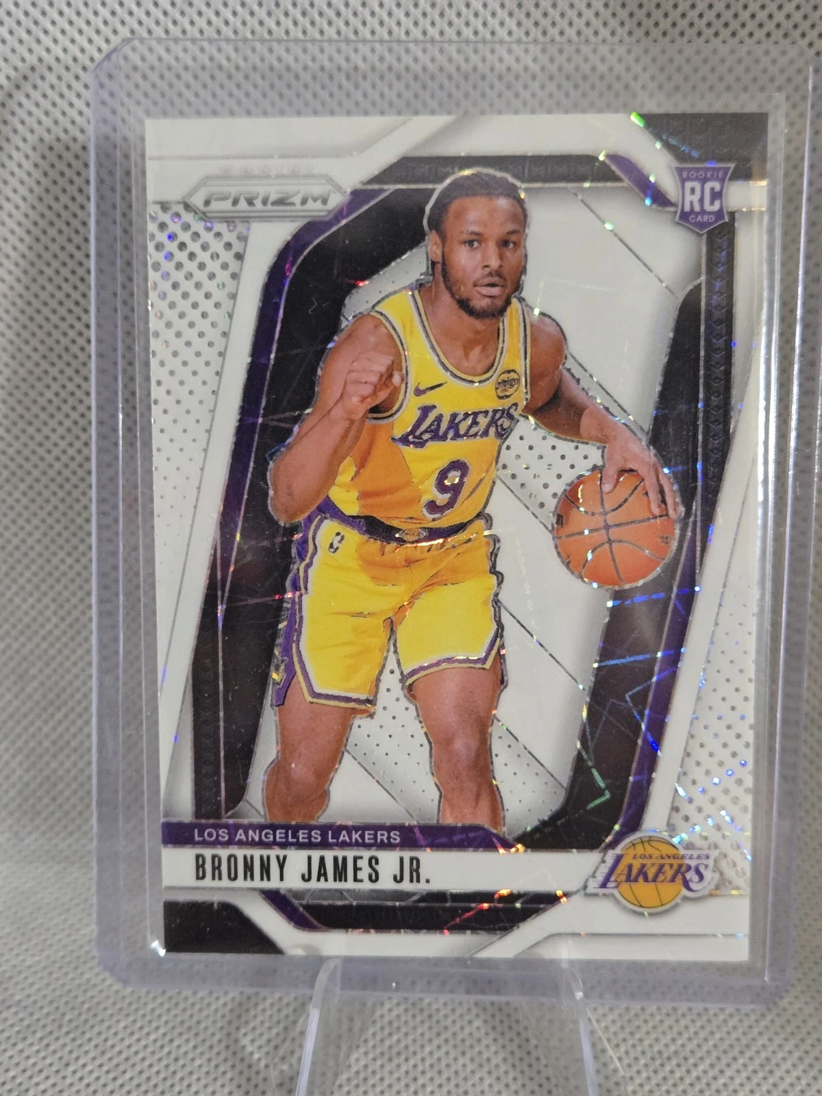 2024-25 Panini Prizm Bronny James Jr. #243 RC Rookie White Lazer /275