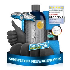 Koch Chemie NanoMagicPlastCare Set 500ml + Applikatorschwämme, Tuch, Handschuhe