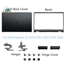 New For Dell Inspiron 15 3511 3510 3515 3520 3525 US LCD Back Cover Bezel Hinges