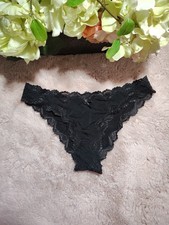 Vintage Victoria's Secret Rushed Back OS Cheekini Black 