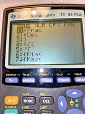 Texas Instruments TI-83 Plus Graphing Calculator Tested Working With Cover