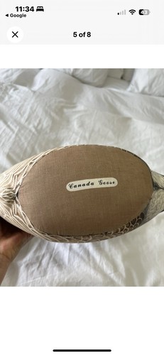 2 Vintage Canada Geese Plush Stuffed Animal Pillows Folk Art | Door Stops - Picture 4 of 14