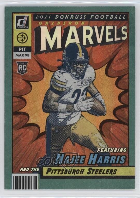 2021 Panini Donruss Gridiron Marvels Najee Harris #GM-NHA Rookie RC lz7