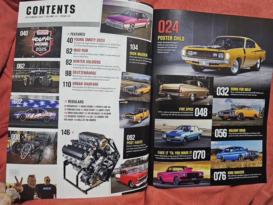 Street Machine Mag Sept 2025,Hellcat E49 R/T Charger,HR Ute,XA GT,VH,XY GTHO,VL - Image 2 of 4