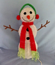 20" LED lighted SNOWMAN holiday Christmas Decor