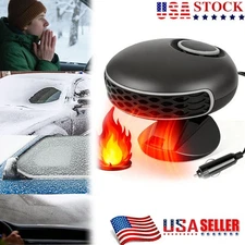 360° Rotary Portable 12V Car Heater & Defroster, 150W Fast Heating & Cooling Fan
