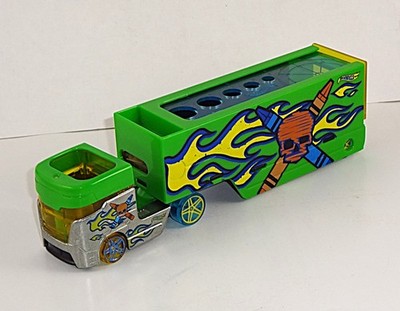 Hot Wheels Super Rigs 1 Loose Pencil Pusher Semi Cab & Trailer Green
