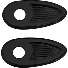 Kodlin USA Fender Strut Turn Signal Adapters/Cover Plates - Black K68483