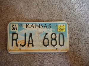 KANSAS CAPITOL RJA # LICENSE PLATE BUY ALL STATES HERE FREE SHIPPING
