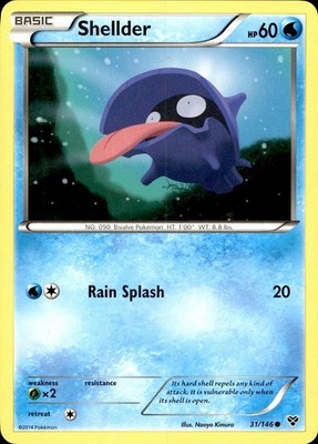 POKEMON SHELLDER 31 XY 146 COMMON LP