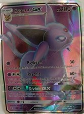 Pokemon Espeon GX Sun & Moon Full Art #140 200hp, little beat up on eBay