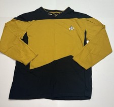 Star Trek Gold Uniform Shirt Mens Large Kirk Costume Rubies 2015