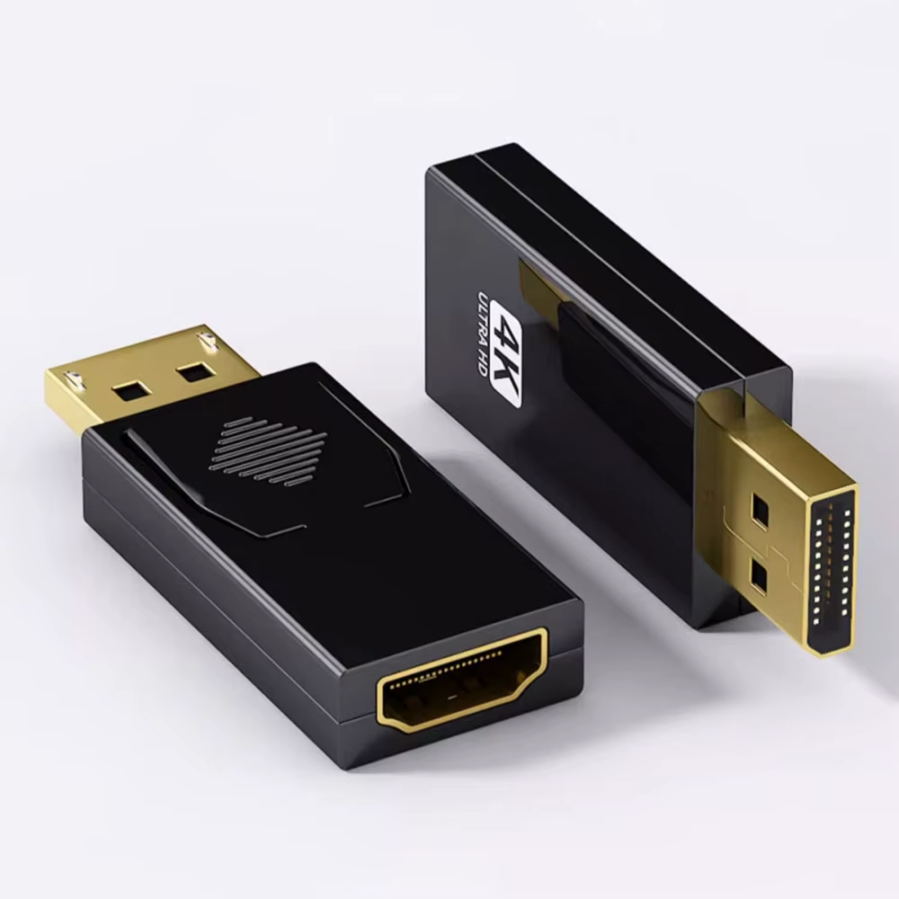 DisplayPort to HDMI Adapter DP Male to HDMI Female Converter 4K 60Hz Plug Play