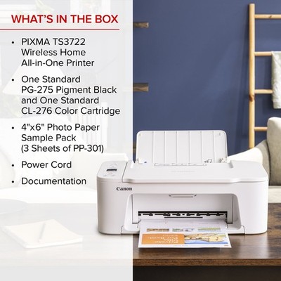 Canon PIXMA TS3722 Wireless All-in-One Printer   Home & Office Printing Made