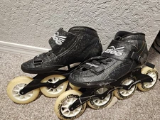 Zico Unisex Inline Skates with Speed Roller Blades EU Size 45, Carbon