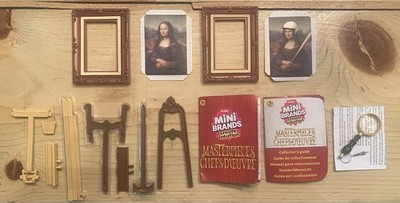 Mini Brands Masterpieces Series 1 Mona Lisa/Variant Lot With Easels