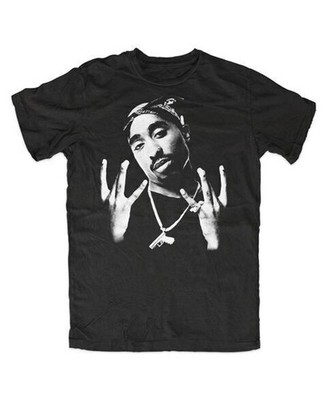 2Pac T-Shirt Black 2Pac West Coast Hip Hop Swag Dope Asap RIP Rap Death