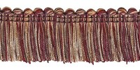 DéCopro 3.8Cm BüRste Fransen Rand,Farbe 4466 - Moosbeere Rot [Verkauft Von Yard