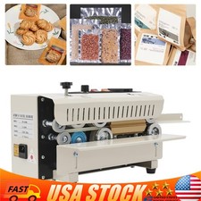 Automatic Continuous Sealing Machine Horizontal Band Sealer Heat Bag Sealer 600W