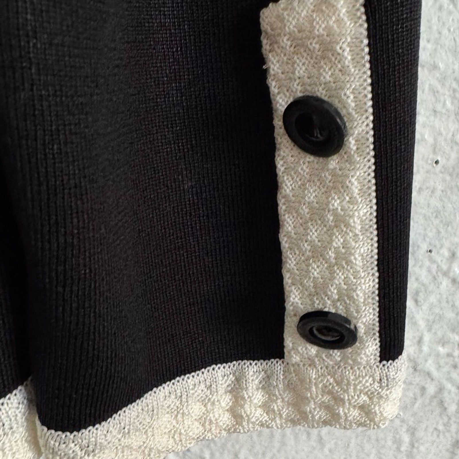 EXCLUSIVELY MISOOK Black Knit Jacket / Classic De… - image 4