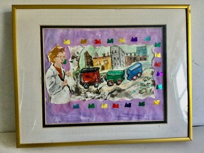 Susan Schapira Caplan -  BRONX, NEW YORK .  Vintage ''Train to See Doctor''