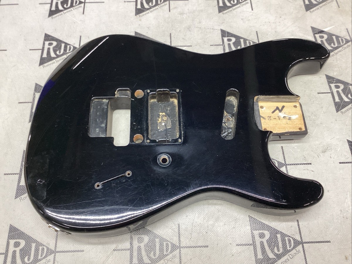 80's Jackson Charvel Japan Deluxe 275 Guitar Body Black Strat HS