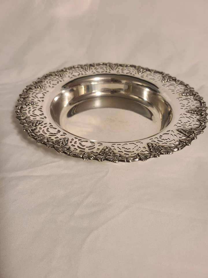 Old Vintage French Silverplate Wine Coaster Guy Degrenne - Image 4 of 4